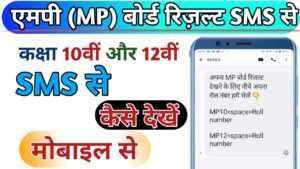 एमपी बोर्ड रिजल्ट कैसे देखें मोबाइल से मैसेज करके, how to check MP Board result with SMS by 56263 - MAIN